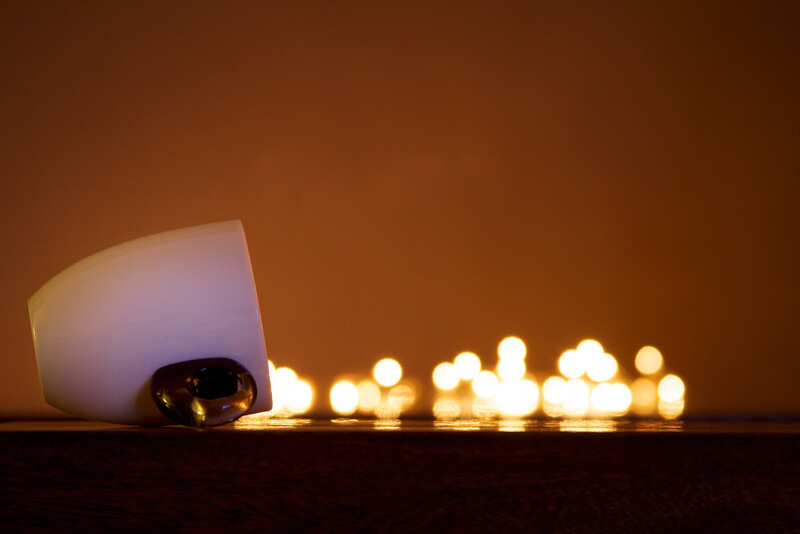 bokeh coffee cup