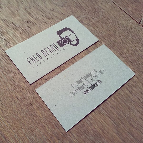 fred beard photography business card