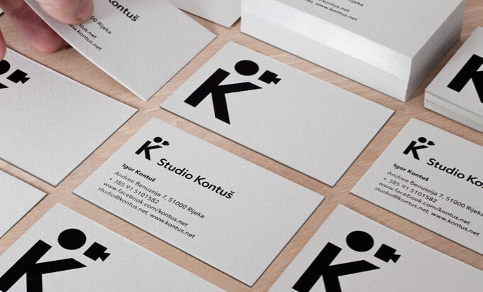 studio kontus photography business cards