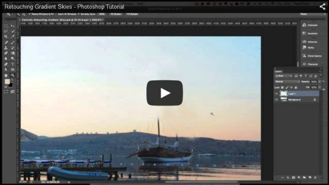 Retouching Gradient Skies in Photoshop