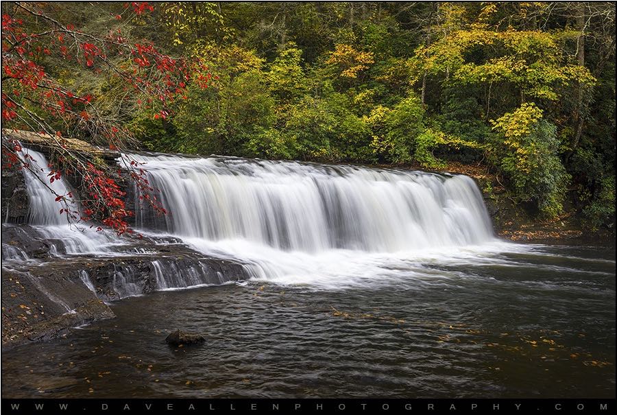 Dave Allen Photography - Hooker Falls in Autumn - Dupont State Forest NC