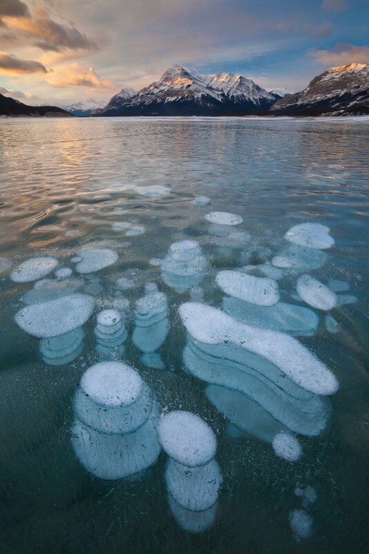 Abraham Lake Bubbles - Grant Ordelheide