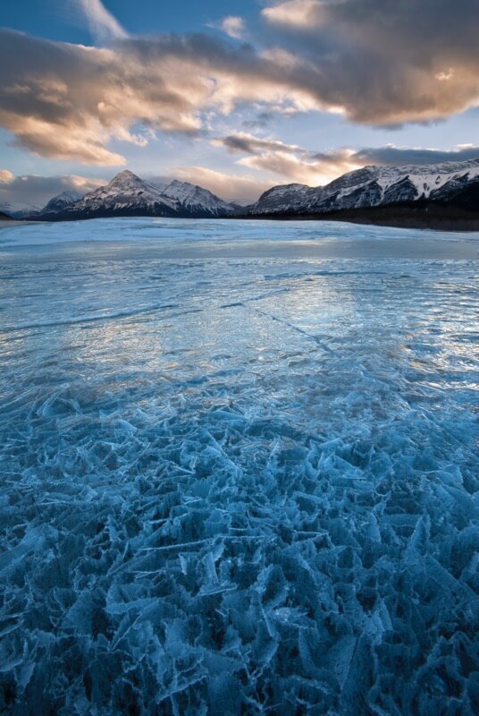 Abraham Lake Frozen Puzzle - Grant Ordelheide