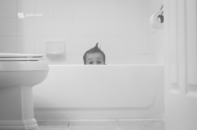 boy in bathtub
