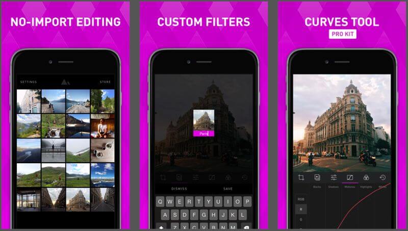 Darkroom photo editor app