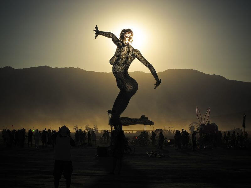 Burning Man 2010 statue