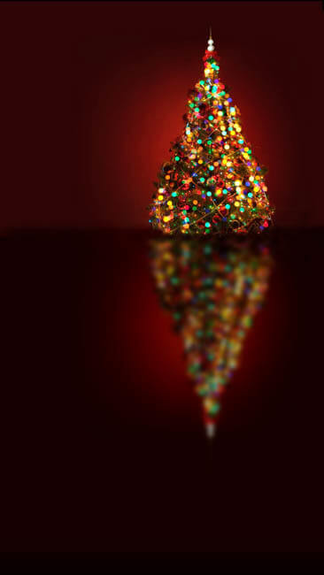 christmas tree backdrop