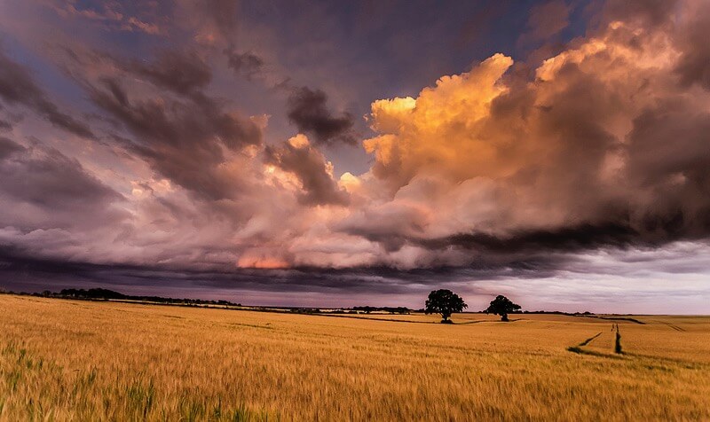 cloudy sky scotland