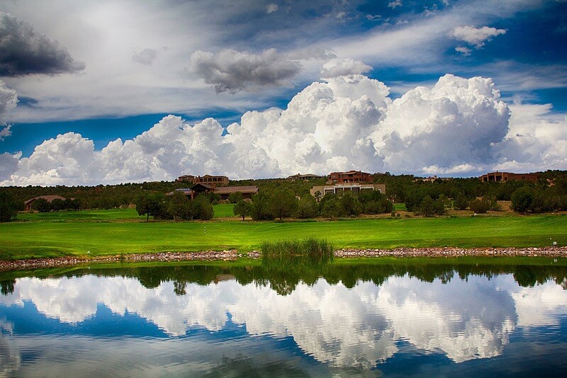 Clif Fodge clouds reflecting in water