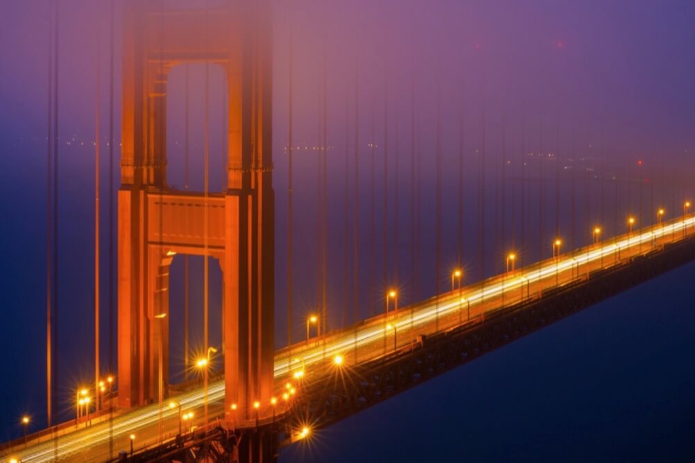 Nan Palmero - Golden Gate Bridge at Night