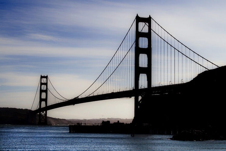 Debbie - Golden Gate Bridge in silhouette