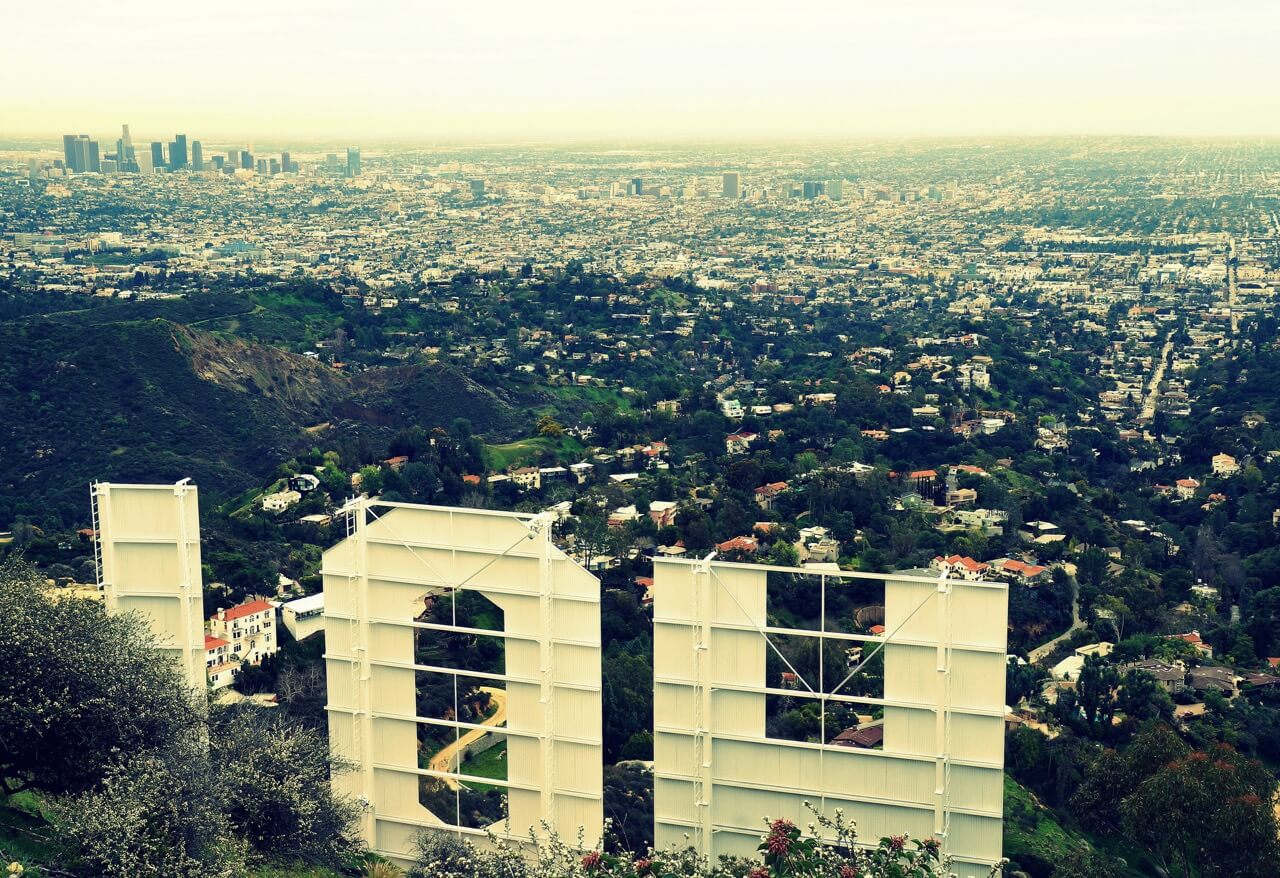 James Gubera - Downtown Los Angeles from behind the Hollywood Sign