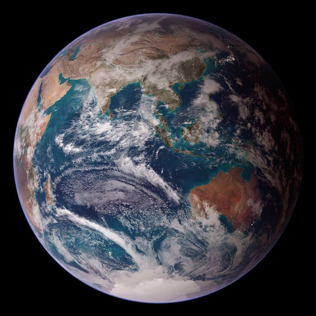 Earth - NASA Blue Marble 2007 East