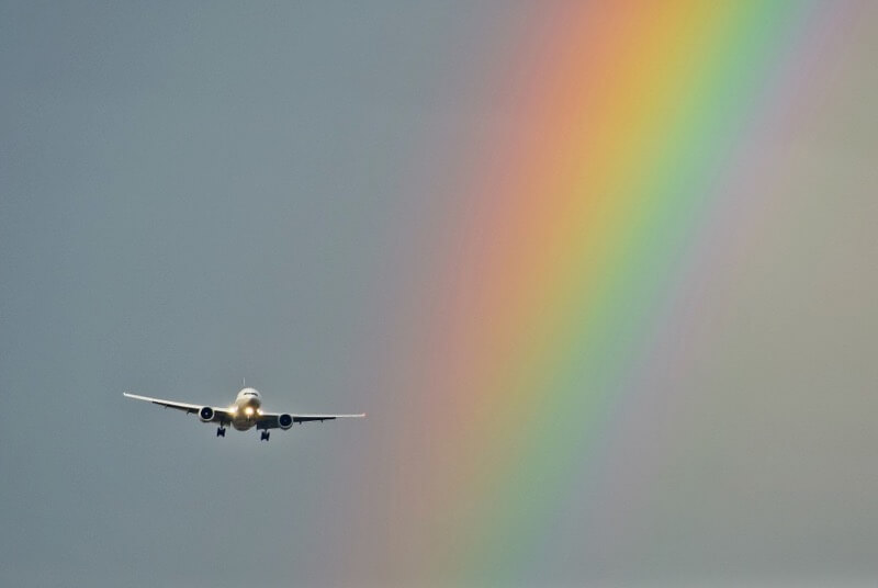 Lidija Bondarenko - Airplane and Rainbow