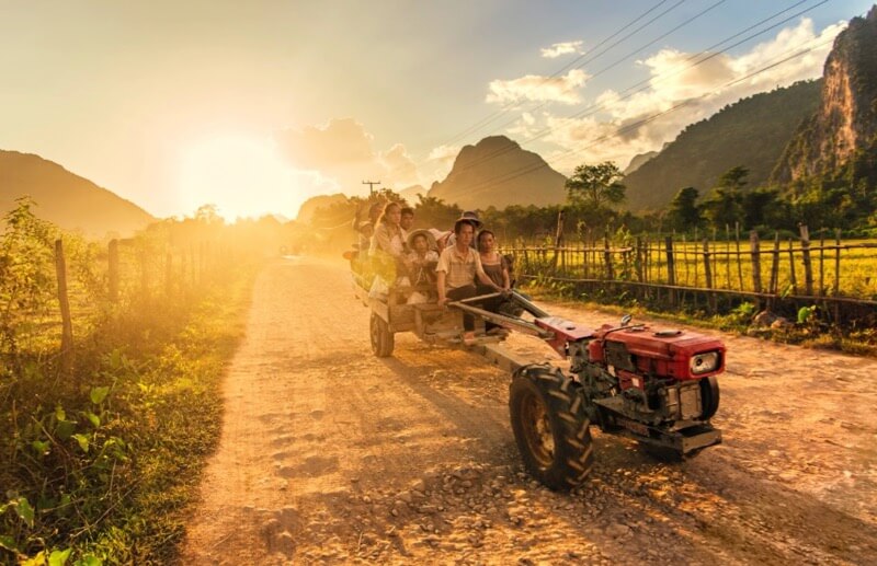 Ahmad Syukaery - Farmers, Vang Vieng, Laos