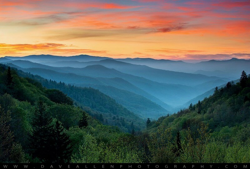 Dave Allen Photography - Smoky Mountains Sunrise