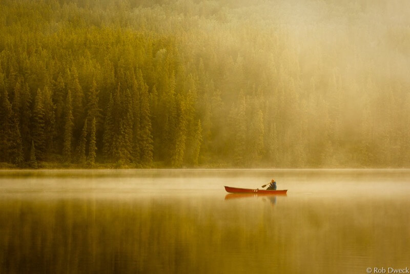 Rob Dweck Canoe on lake