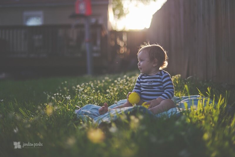 baby in sun