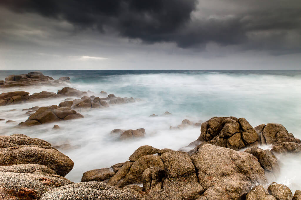 long exposure photography of Corse du sud, France