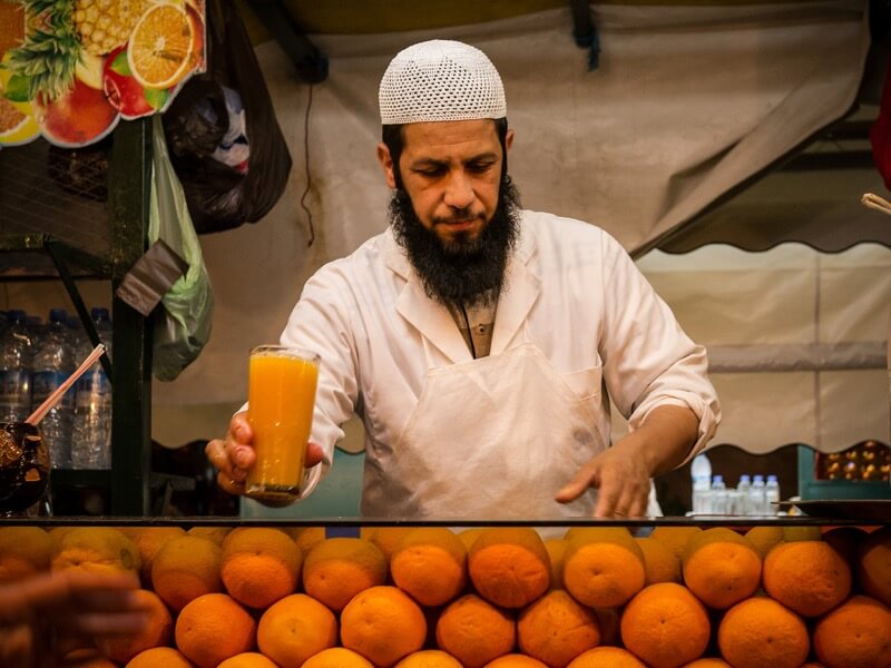 Marrakech - orange juice