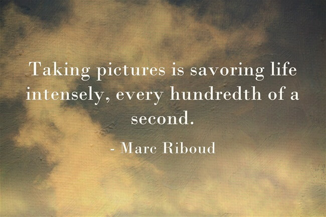 photography quote Marc Riboud