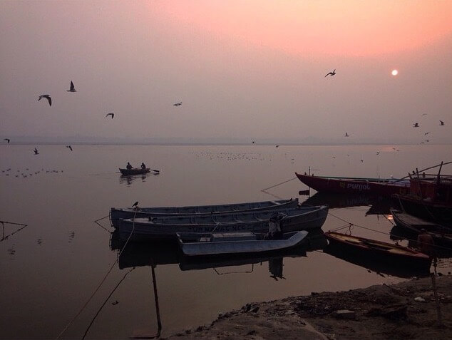 Sunrise on Ganga river