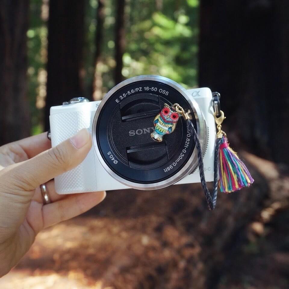 Emerald Owl Camera Lens cap holder Cocowerk