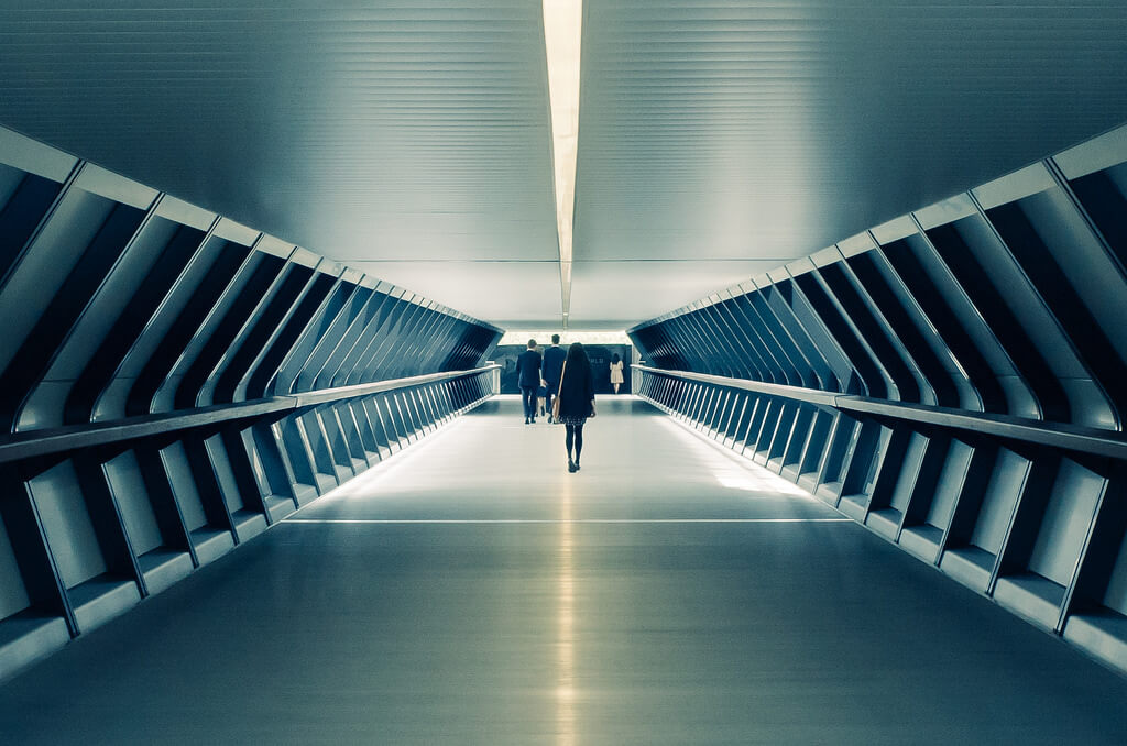 Adams Plaza Bridge, Canary Wharf.