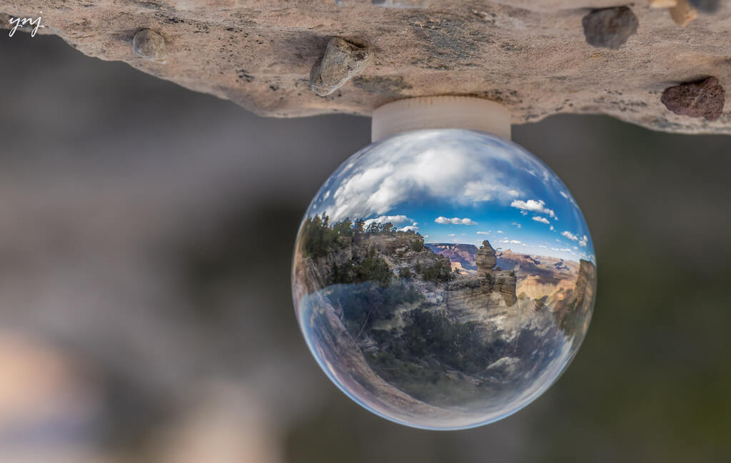 Yogendra Joshi - Grand Canyon inside Crystal Ball