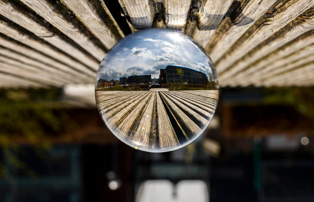 Simeon Berg - crystal ball reflection