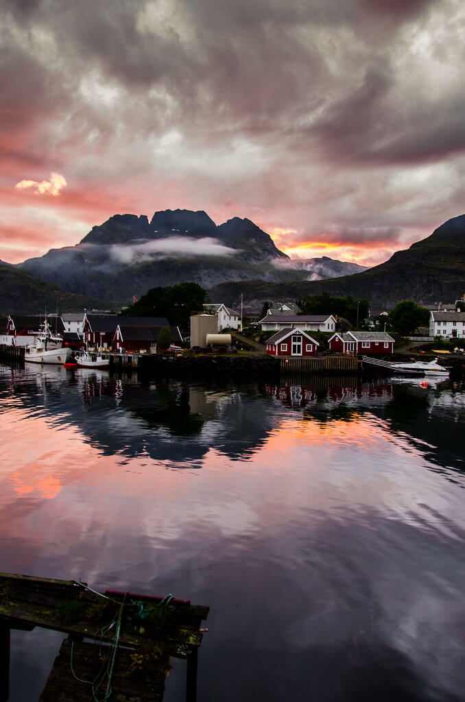 Ghislain Mary - Sunset on Sørvågen