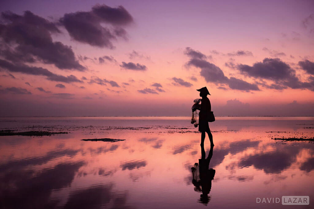 David Lazar - Bali -Sunrise Fisherman near Sanur