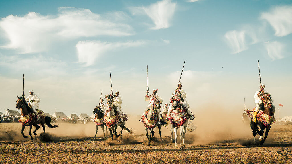 Amine Fassi - Fantasia riders - Peplum movie Crop