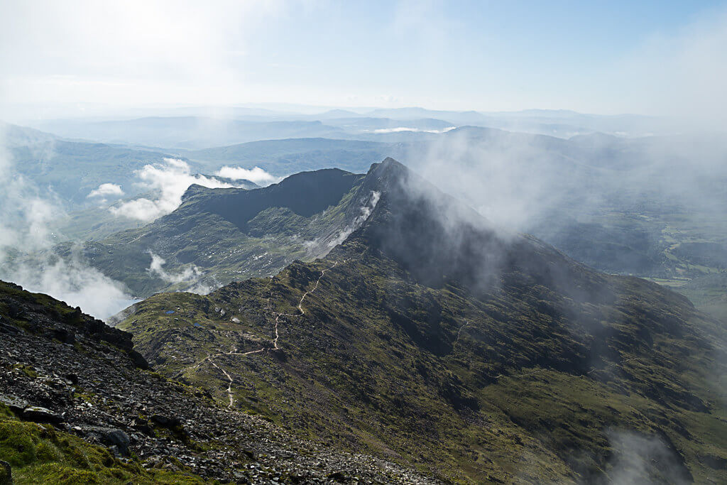 Sarah - Crib Goch from Snowdon, Wales