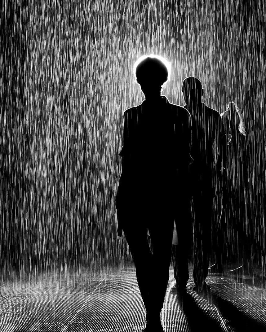 Daniel Turan - black and white rain