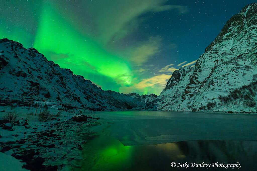 Mike Dunlevy - Henningsfjord Aurora Reflections