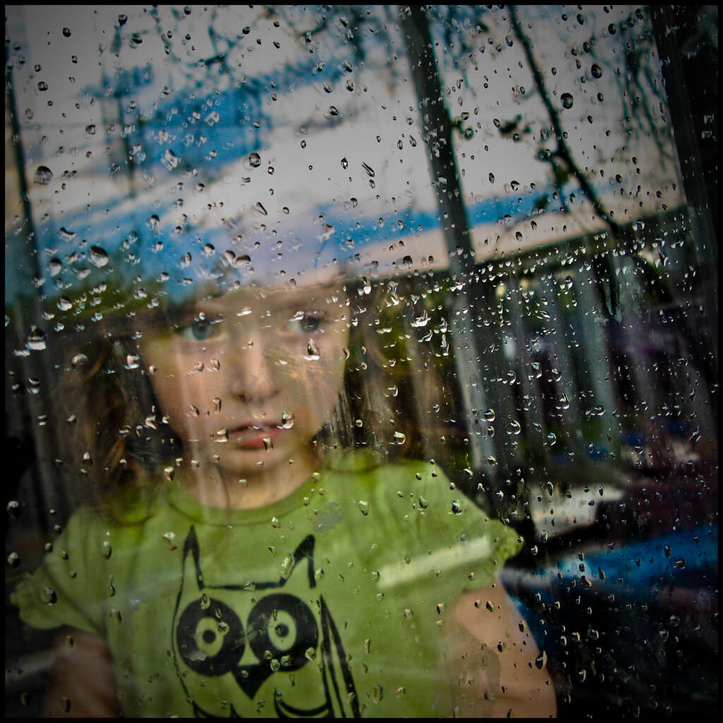 Todd Baker - rainy window portrait