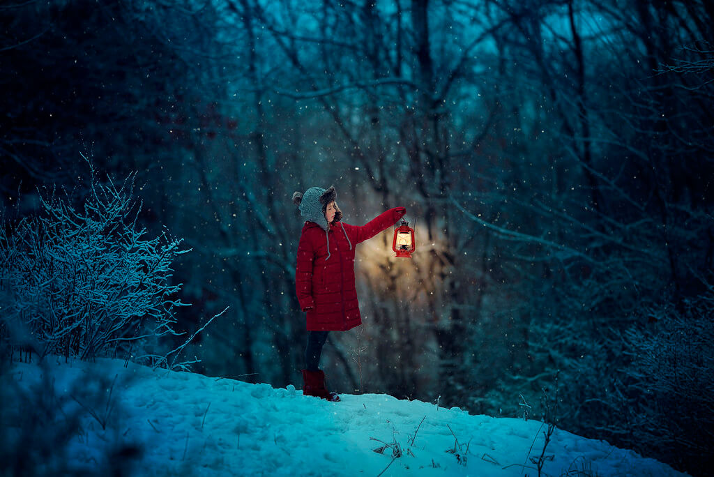 Elizabeth Sallee Bauer - Snow portrait