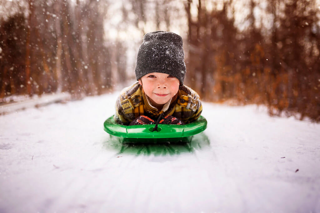 Elizabeth Sallee Bauer - Sledding