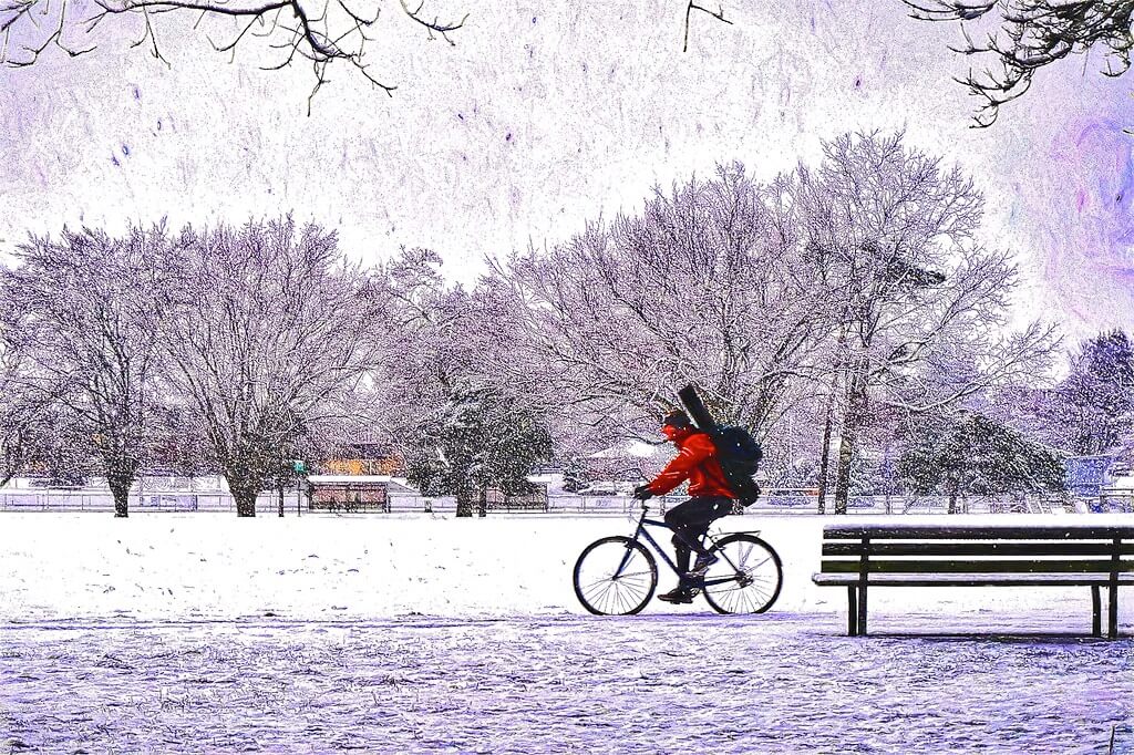 kenneth r rowley - First Snow Of The Season, South Park Memorial.