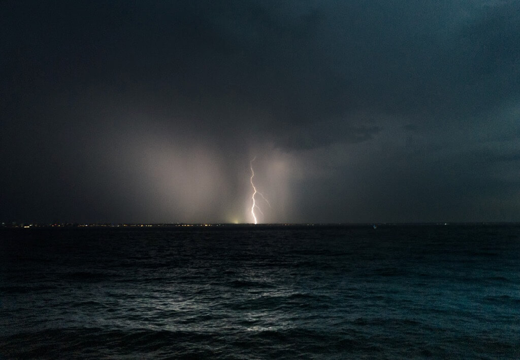 Brett Harrison - Lightning Across Port Phillip Bay in Melbourne