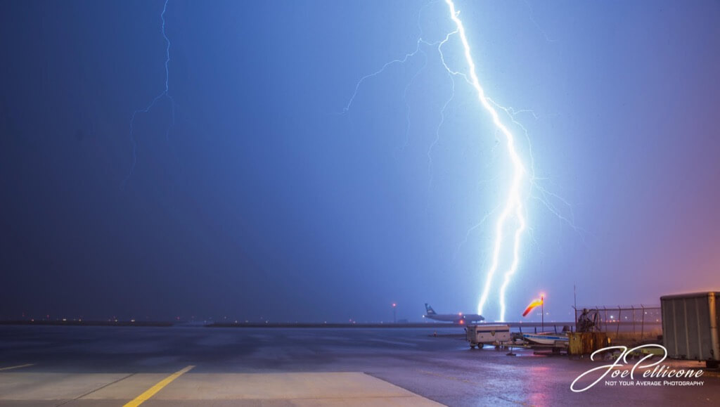 Joe Pellicone - Lightning at JFK Airport