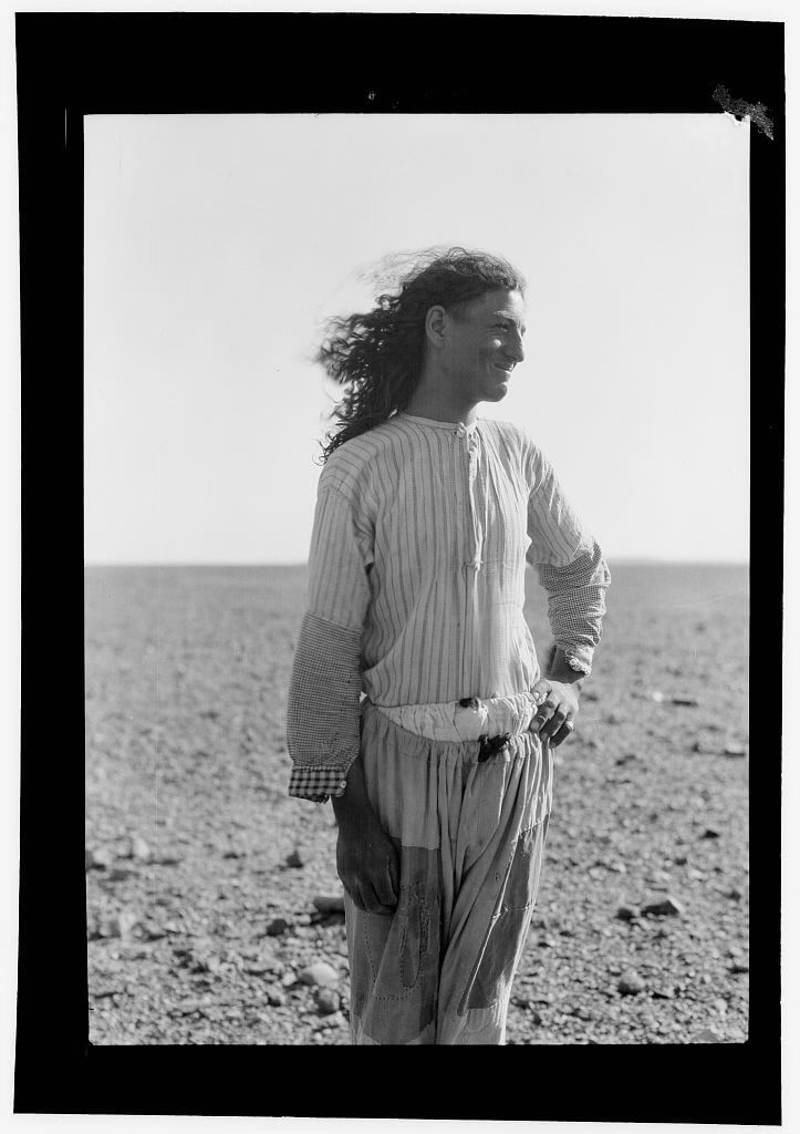 A road builder in Trans-Jordan