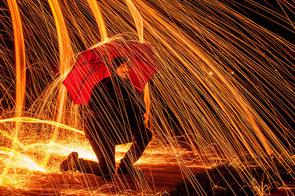 Ralph - steel wool light painting